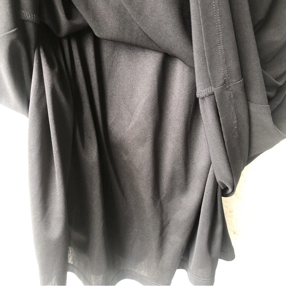 Evan-Picone Black V-Neck Dress gathers in the front size 14 NWT - Picture 12 of 13